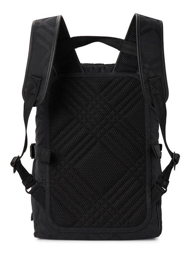 Check Print Jacquard Backpack Black - BURBERRY - BALAAN 4