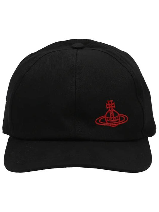 Logo Baseball Ball Cap Black - VIVIENNE WESTWOOD - BALAAN 1