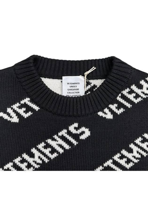 Allover logo overfit knit UA53KN300 - VETEMENTS - BALAAN 4