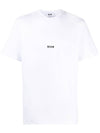 Micro Logo Cotton Short Sleeve T-Shirt White - MSGM - BALAAN 1