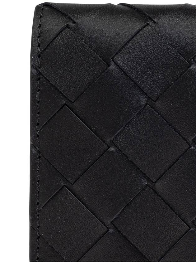 Bottega Veneta Leather Card Case, Men's, Black - BOTTEGA VENETA - BALAAN 5