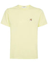 Fox Head Patch Classic Short Sleeve T-Shirt Light Yellow - MAISON KITSUNE - BALAAN 2