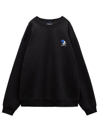 Embroidered Logo Oversized Sweatshirt Black - ADER ERROR - BALAAN 2