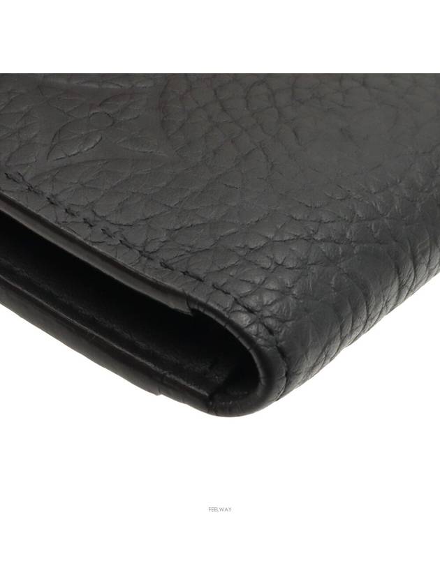 Black Taurillon Empreinte Leather Pocket Organizer Card Wallet Built in Chip M69044 - LOUIS VUITTON - BALAAN 9