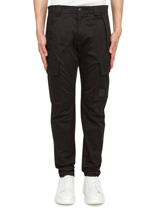 Stretch Sateen Ergonomic Cargo Straight Pants Black - CP COMPANY - BALAAN 2