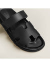 Chypre Calfskin Sandals Black - HERMES - BALAAN 4