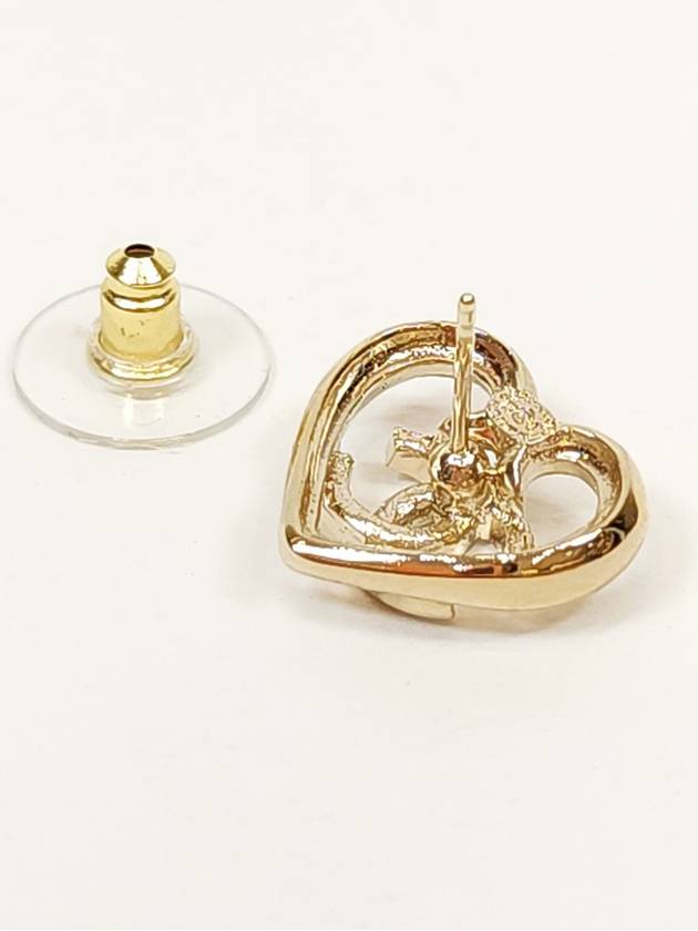 Heart CC Earrings Gold - CHANEL - BALAAN 5