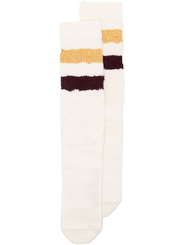 two-stripes distressed socks - GOLDEN GOOSE - BALAAN 1