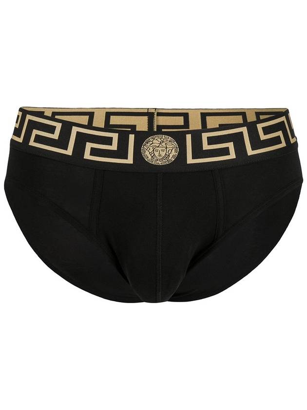 Men's Logo Banding Briefs 2 Pack Black - VERSACE - BALAAN 7