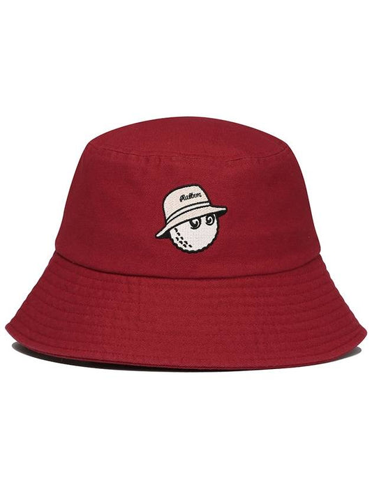 Lettering Bucket Hat RED - MALBON GOLF - BALAAN 2