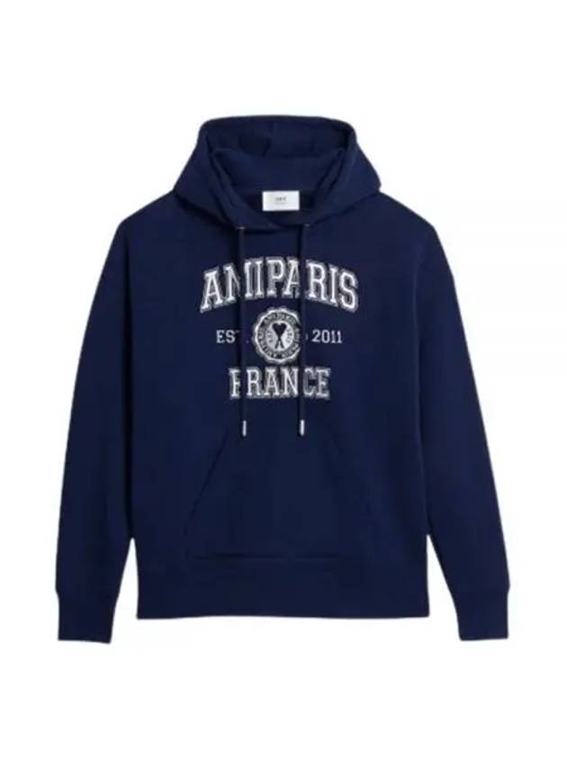 Paris France Hoodie Navy - AMI - BALAAN 2