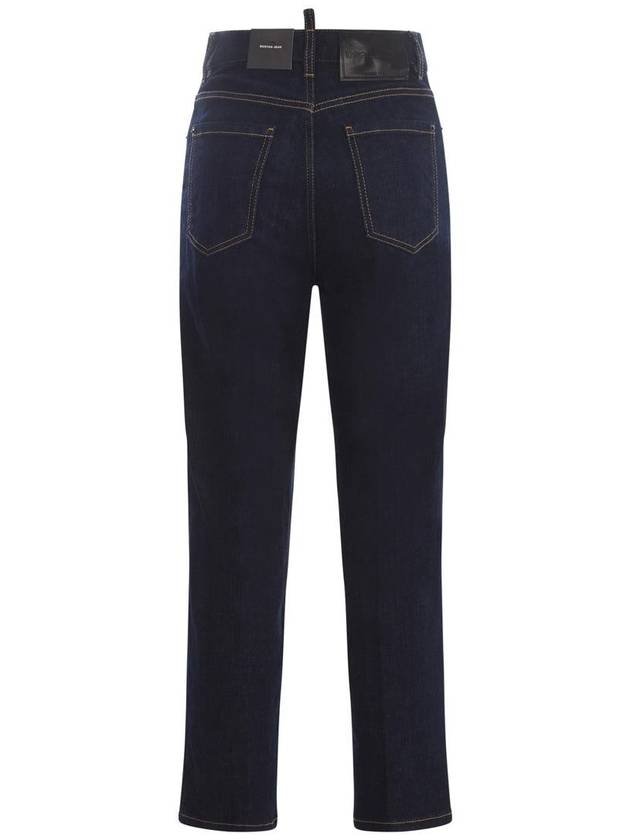 Women's 5 Pocket Crop Jeans Navy - DSQUARED2 - BALAAN 3