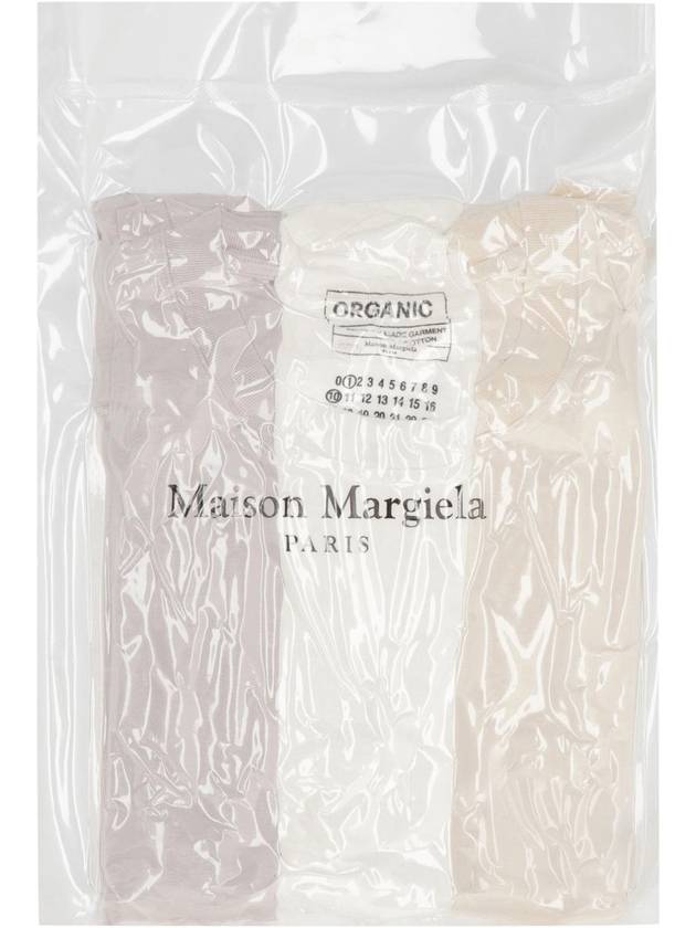 Men's Organic Jersey Short Sleeve T-Shirt 3 Pack Set - MAISON MARGIELA - BALAAN 3