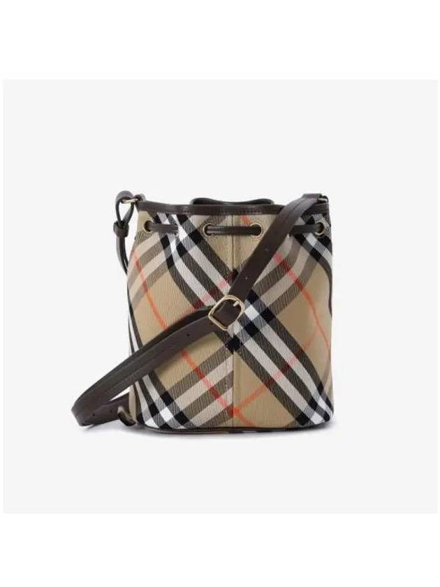 Check Bucket Bag Beige - BURBERRY - BALAAN 4