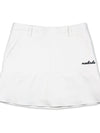 High stretch mini flare skirt WHITE - MONBIRDIE GOLF - BALAAN 2