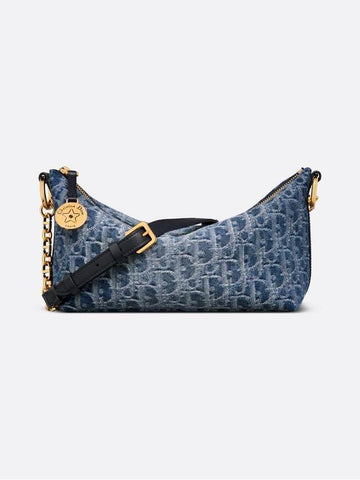 Star Chain Hobo Shoulder Bag Blue - DIOR - BALAAN 1