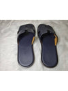 Izmir Leather Slippers Marine Brown - HERMES - BALAAN 8