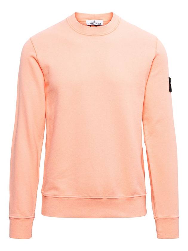 Wappen Patch Crew Neck Sweatshirt Peach - STONE ISLAND - BALAAN 1