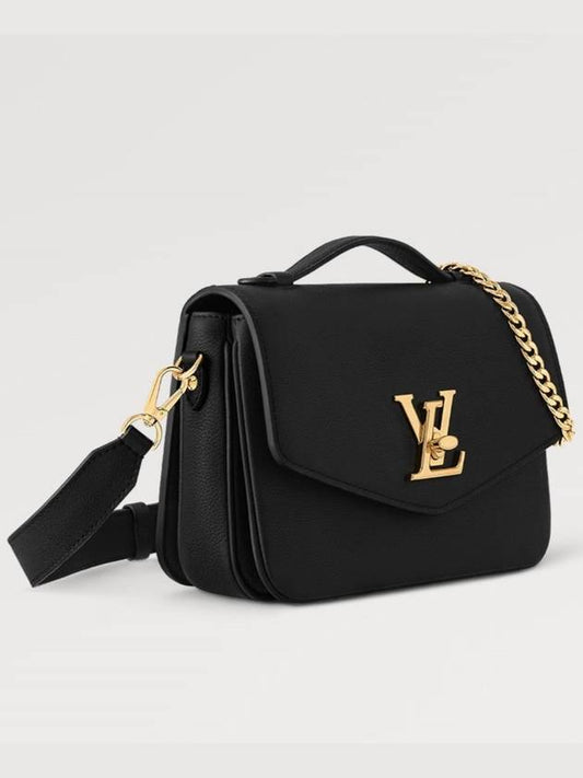 Oxford Lockme Leather Shoulder Bag Black - LOUIS VUITTON - BALAAN 2