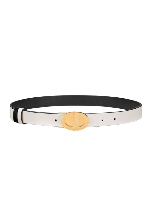 Reversible 22MM Smooth Calfskin Belt Black - DIOR - BALAAN 1