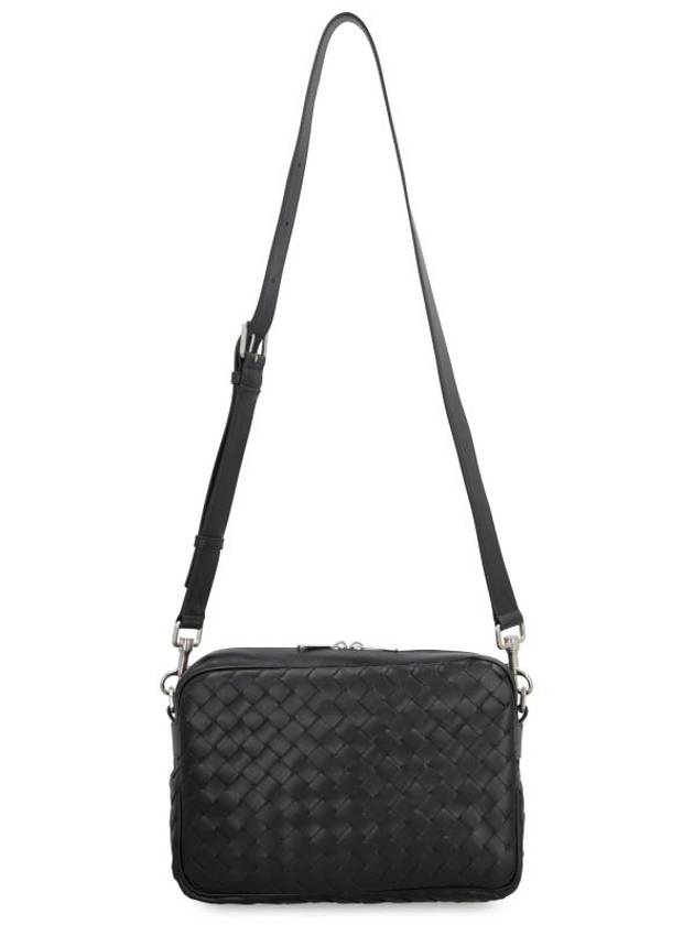 Intrecciato Camera Medium Cross Bag Black - BOTTEGA VENETA - BALAAN 6