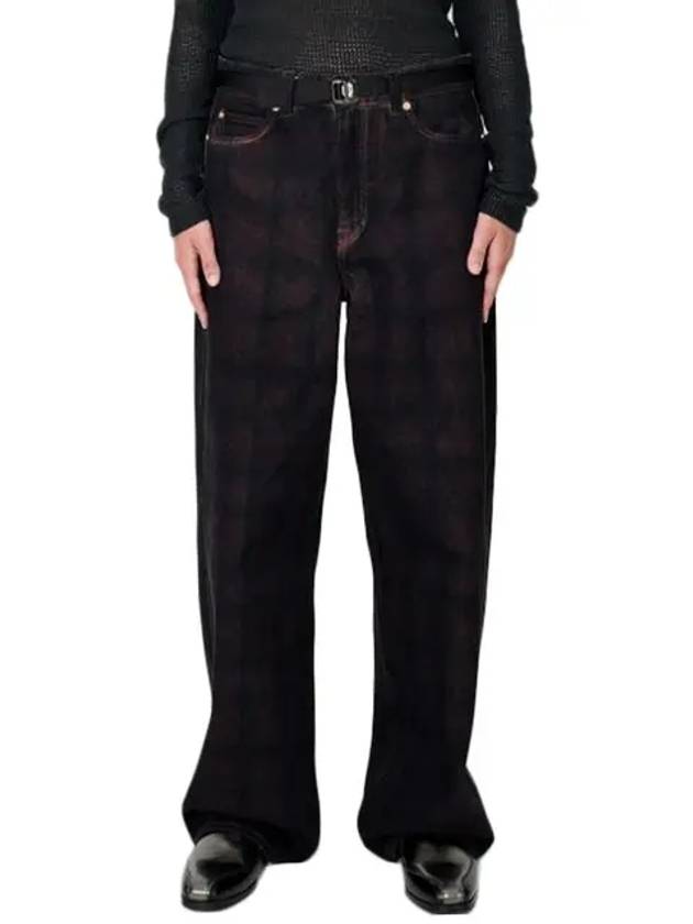 Full Cut Overdyed Big Lumbercheck PrintJeans Black - OUR LEGACY - BALAAN 2