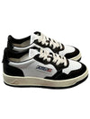 Medalist Leather Low Top Sneakers White Black - AUTRY - BALAAN 2