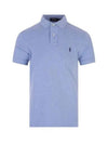 Logo Slim Fit Short Sleeve Polo Shirt Blue - POLO RALPH LAUREN - BALAAN 2