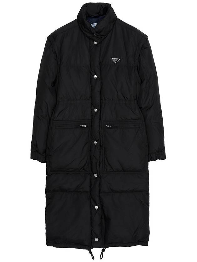 Re-Nylon Down Padded Coat Black Blue - PRADA - BALAAN 2