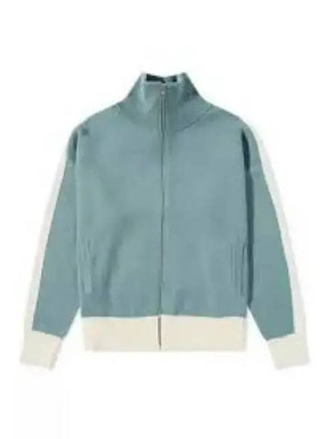 Knit rib track jacket sage RHPS23JA03822184 - RHUDE - BALAAN 1