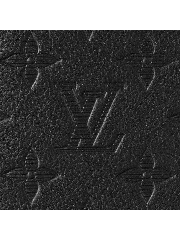 Brazza Wallet Monogram Shadow Black - LOUIS VUITTON - BALAAN 6