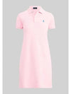 Women's Pony Logo Midi Dress Pink - POLO RALPH LAUREN - BALAAN 2