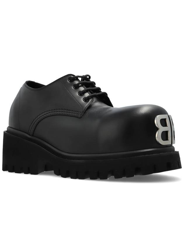 Balenciaga Leather Boots Stomper, Men's, Black - BALENCIAGA - BALAAN 4