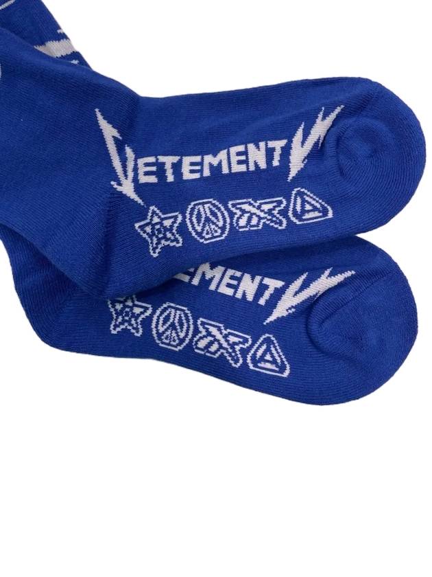 XReebok DJ3473 Lightning Socks Blue - VETEMENTS - BALAAN 2