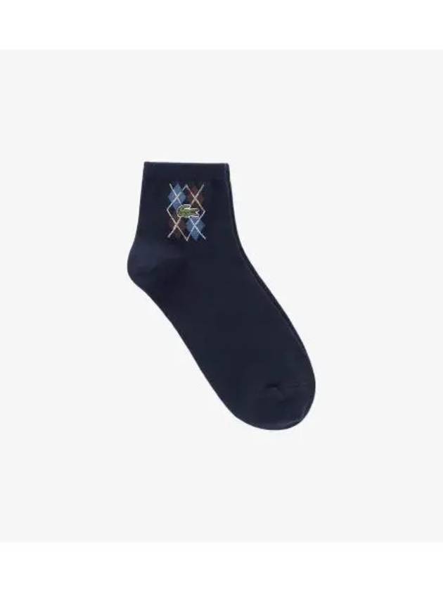 Men s Argyle Ankle Socks Navy - LACOSTE - BALAAN 1