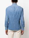 Denim Cotton Long Sleeve Shirt Blue - BRUNELLO CUCINELLI - BALAAN.