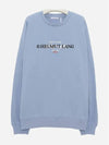 Layer Logo Sweatshirt Sky Blue - HELMUT LANG - BALAAN.