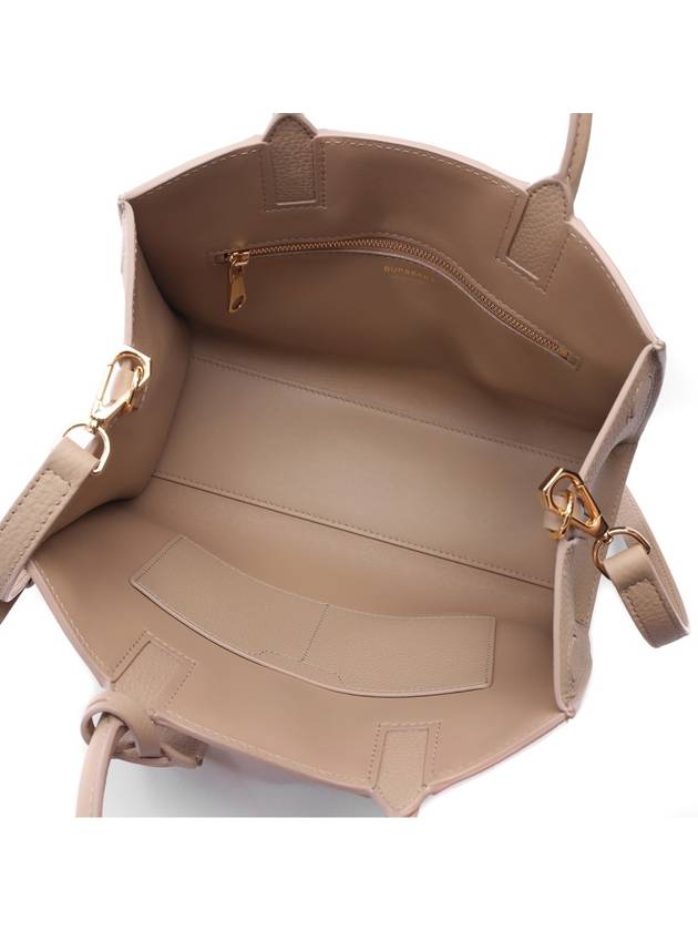 Mini Frances Leather Tote Bag Beige - BURBERRY - BALAAN 7