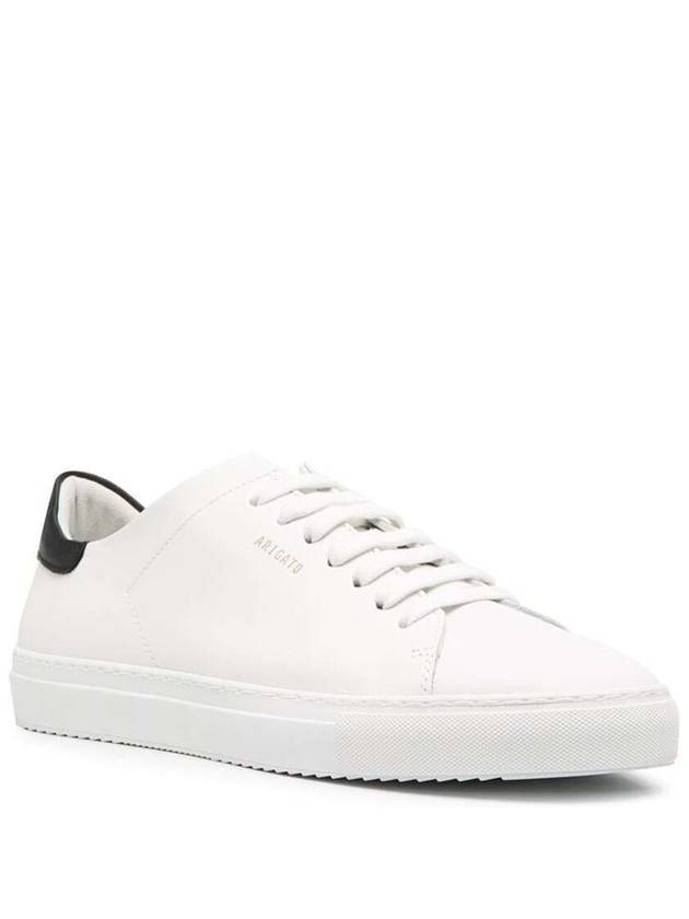 'Clean 90 Contrast' White Low Top Sneakers With Laminated Logo In Leather Man - AXEL ARIGATO - BALAAN 2