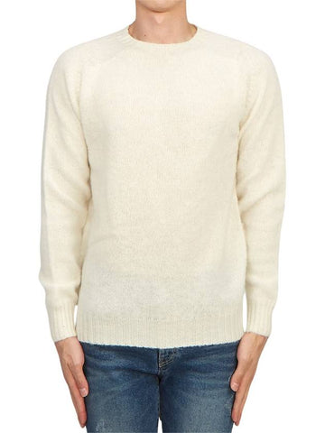 Shaggy Dog Men's Knit M3834 7 WINTER WHITE - HARLEY OF SCOTLAND - BALAAN 1