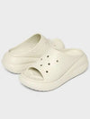 Classic Crush Height-Elevating Platform Slippers Bone - CROCS - BALAAN 5