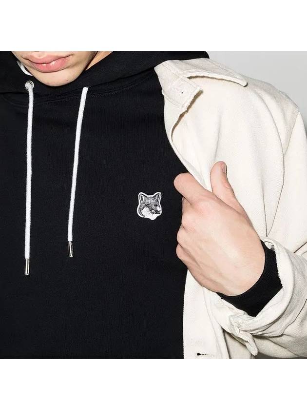 Grey Fox Head Patch Classic Hoodie Black - MAISON KITSUNE - BALAAN 6