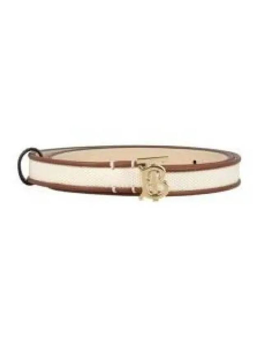 TB Logo Leather Belt Brown - BURBERRY - BALAAN 2