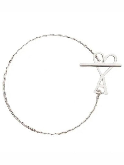 Heart Logo Bracelet Silver - AMI - BALAAN 2