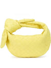 Intrecciato Jodie Mini Leather Tote Bag Yellow - BOTTEGA VENETA - BALAAN 2