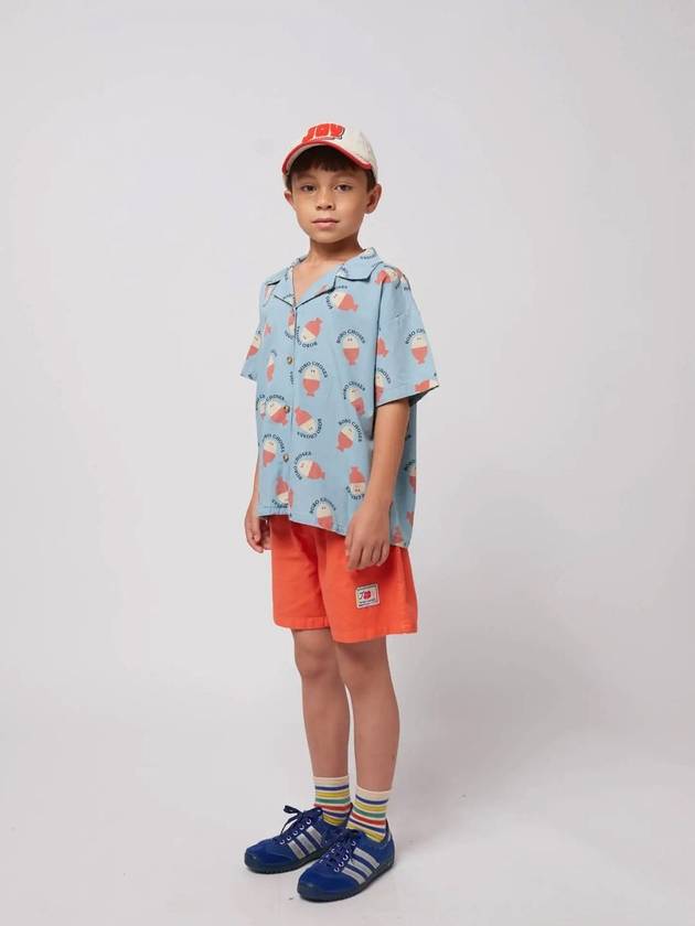 Children s Shirt Morning Egg all over light denim B125AC026 - BOBO CHOSES - BALAAN 5