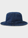 Vintage washed denim reversible bucket hat deep blue black - FFEFF STUDIO - BALAAN 7