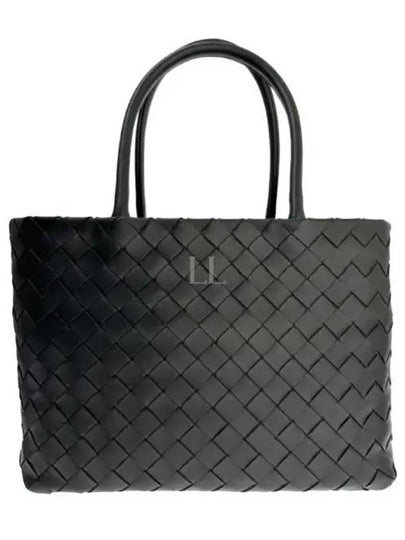 Intrecciato Lambskin Tote Bag Black - BOTTEGA VENETA - BALAAN 2