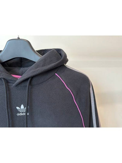 Fleece Hooded Sweatshirt HI3015 Black MENS M - ADIDAS - BALAAN 2