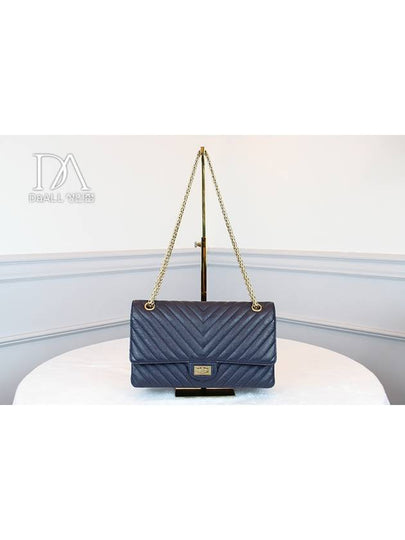 Women s 2 55 Vintage Large Navy 27th Condition A - CHANEL - BALAAN 2